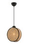 Opviq Lámpara de araña Drum Beige y Negro